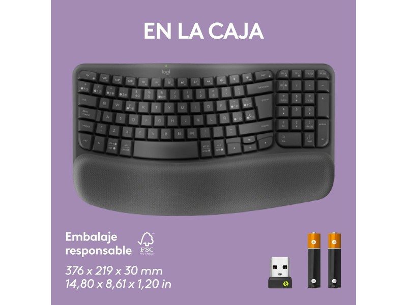 Клавиатура Logitech 920-012296 Графит испански QWERTY NaN –  BB Пакети клавиатура и мишка