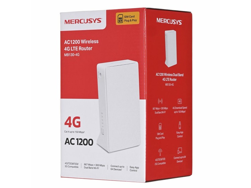 Рутер Mercusys MB130-4G NaN –  BB Рутери