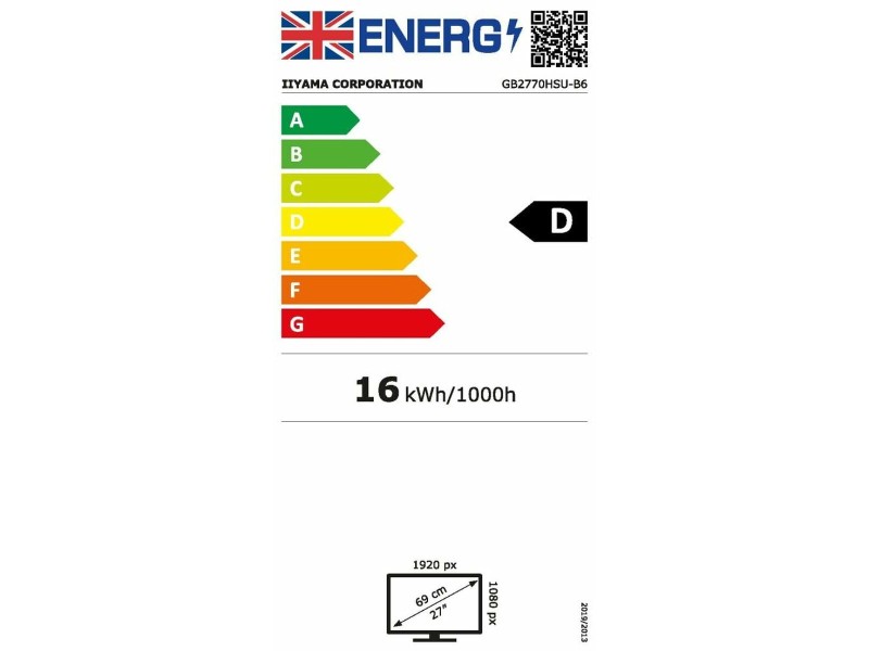 Монитор Iiyama GB2770HSU-B6 Full HD 27 180 Hz NaN –  BB Монитори