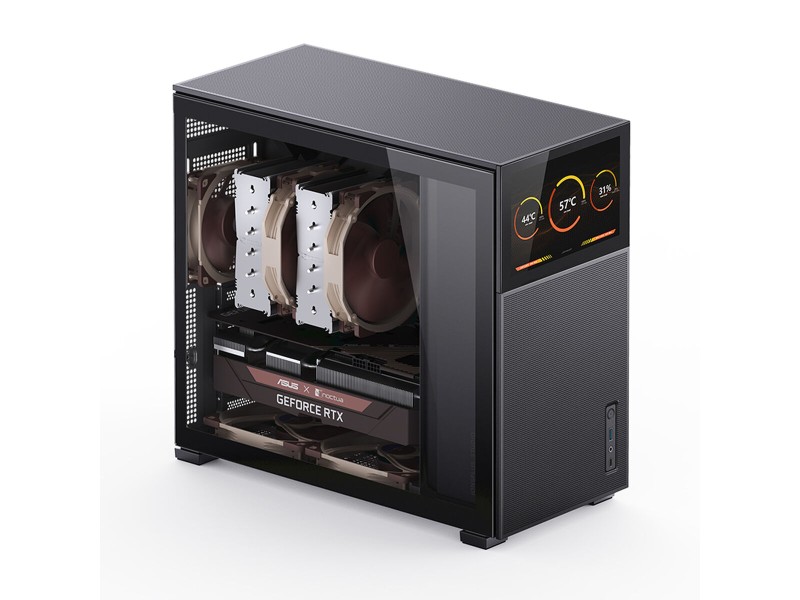 ATX полу-висока кутия Jonsbo D41 MESH BLACK SC Черен LCD Дисплей NaN –  BB Калъфи за настолни компютри