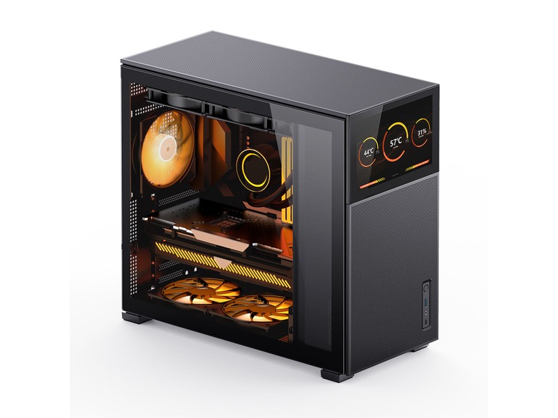ATX полу-висока кутия Jonsbo D41 MESH BLACK SC Черен LCD Дисплей NaN –  BB Калъфи за настолни компютри