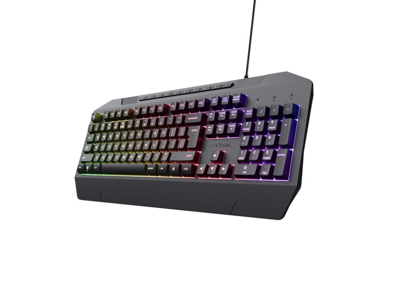 Клавиатура за игри Trust GXT836 EVOCX Черен Многоцветен QWERTY NaN –  BB Клавиатури