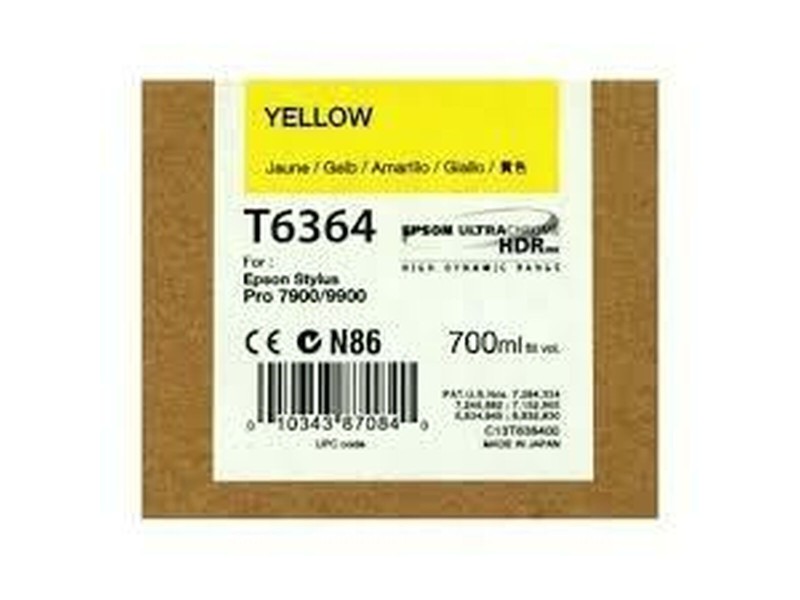 Оригиална касета за мастило Epson Cartucho T636400 amarillo Жълт Оригиална касета за мастило Epson Cartucho T636400 amarillo Жълт NaN – BB Касети с мастило