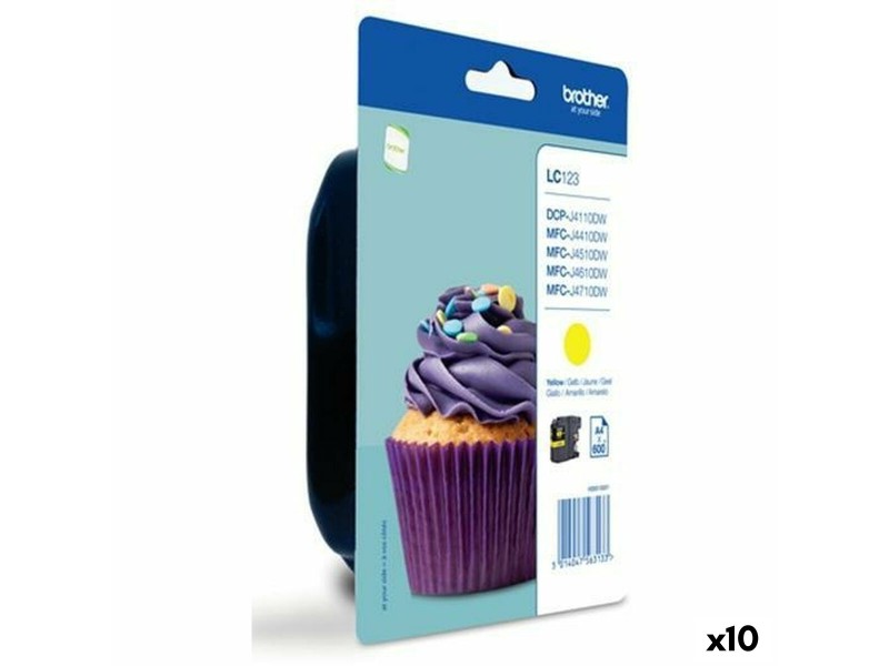 Оригиална касета за мастило Brother MFC-J4410DW/MFC-J4510DW Жълт (10 броя) NaN –  BB Касети с мастило
