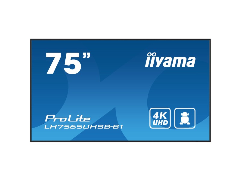 Монитор Videowall Iiyama ProLite LH7575UHS-B1AG 75 4K Ultra HD NaN –  BB Монитори за видеостена