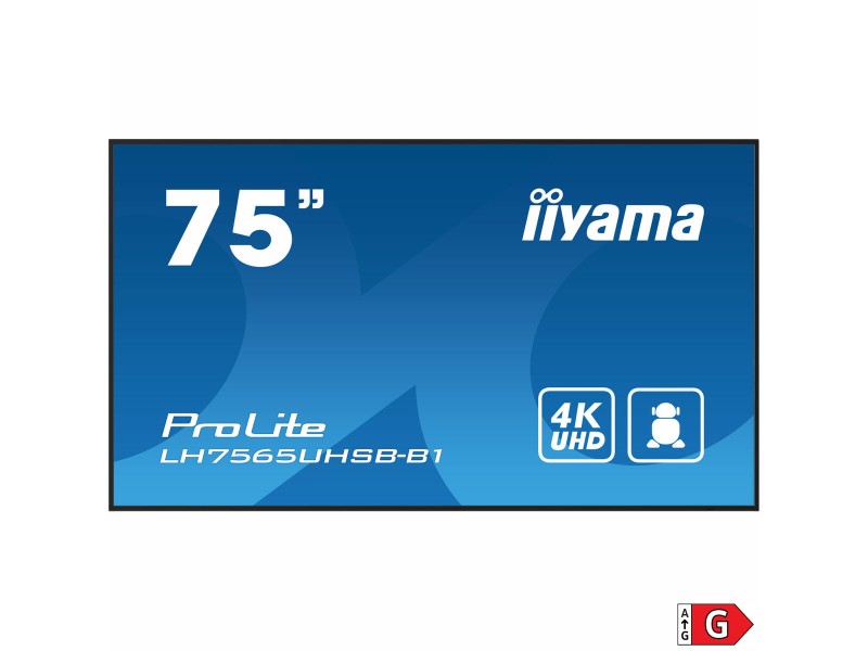 Монитор Videowall Iiyama ProLite LH7575UHS-B1AG 75 4K Ultra HD NaN –  BB Монитори за видеостена