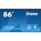 Монитор Videowall Iiyama ProLite LH8665UHSB-B1 86 4K Ultra HD 50 - 60 Hz 60 Hz NaN –  BB Монитори за видеостена