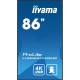 Монитор Videowall Iiyama ProLite LH8665UHSB-B1 86 4K Ultra HD 50 - 60 Hz 60 Hz NaN –  BB Монитори за видеостена
