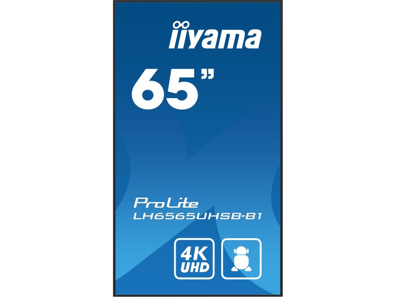 Монитор Videowall Iiyama ProLite LH6565UHSB-B1 65 4K Ultra HD 50 - 60 Hz 60 Hz NaN –  BB Монитори за видеостена