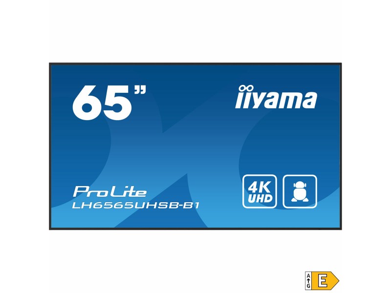 Монитор Videowall Iiyama ProLite LH6565UHSB-B1 65 4K Ultra HD 50 - 60 Hz 60 Hz NaN –  BB Монитори за видеостена