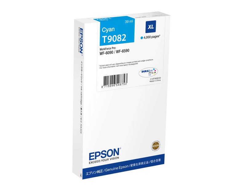 Оригиална касета за мастило Epson C13T90824N Син Синьо-зелен Оригиална касета за мастило Epson C13T90824N Син Синьо-зелен NaN – BB Касети с мастило