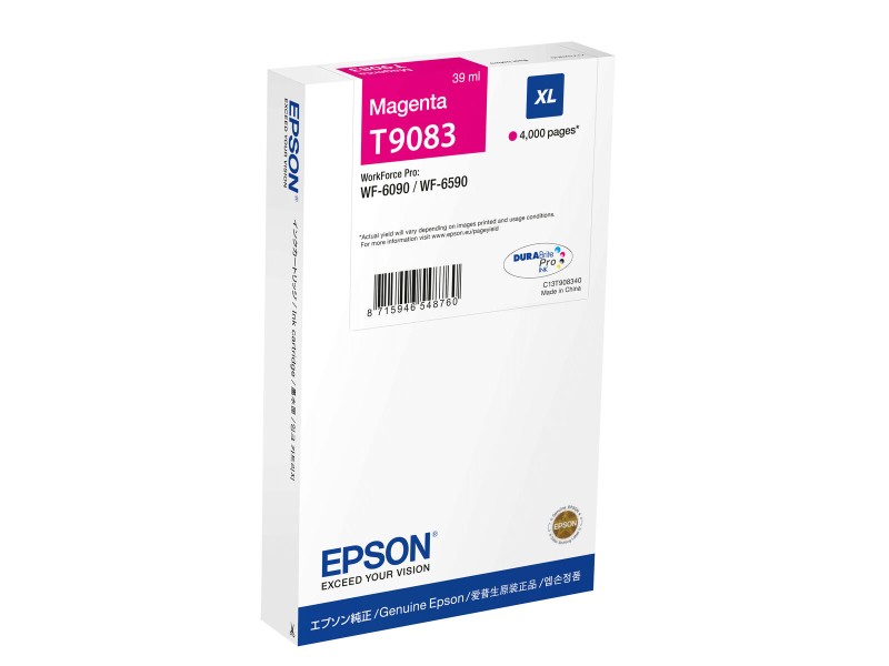 Мъжка тениска с къс ръкав Epson C13T90834N Червен Пурпурен цвят NaN –  BB Касети с мастило