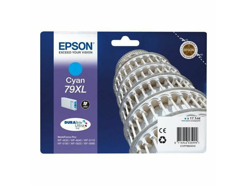 Оригиална касета за мастило Epson C13T79024010 Синьо-зелен NaN –  BB Касети с мастило