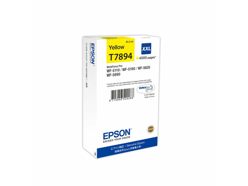 Оригиална касета за мастило Epson T789440 Жълт Оригиална касета за мастило Epson T789440 Жълт NaN – BB Касети с мастило