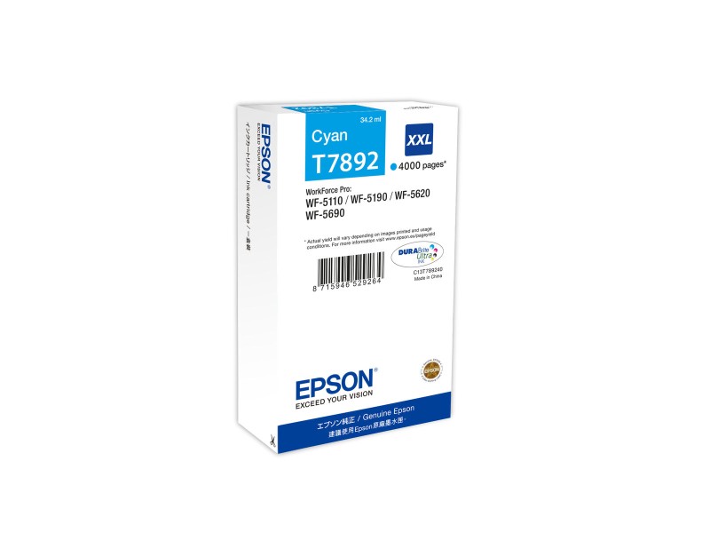 Оригиална касета за мастило Epson T789240 Синьо-зелен NaN –  BB Касети с мастило