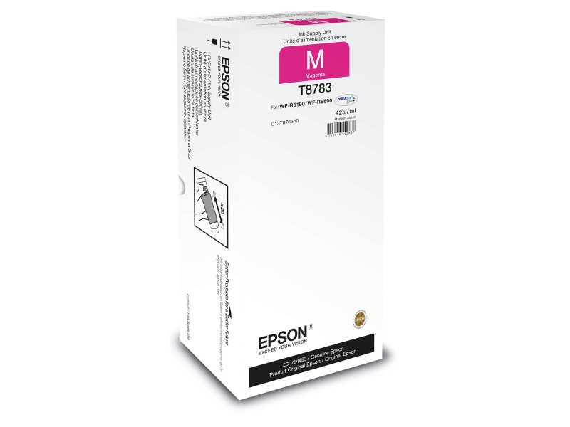 Оригиална касета за мастило Epson C13T878340 Пурпурен цвят NaN –  BB Касети с мастило