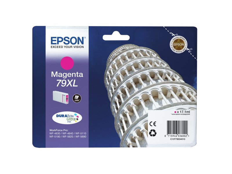 Оригиална касета за мастило Epson 79XL Пурпурен цвят NaN –  BB Касети с мастило