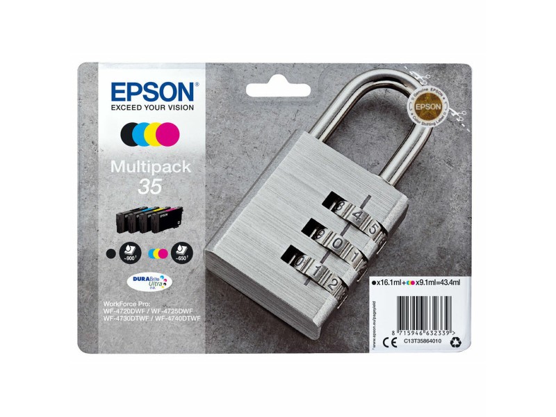 Оригиална касета за мастило Epson C13T35864010 Многоцветен NaN –  BB Касети с мастило