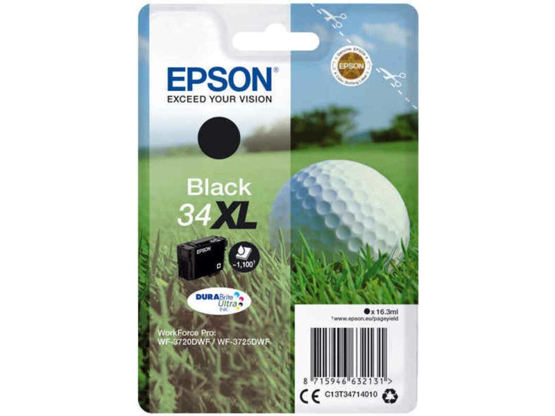Оригиална касета за мастило Epson C13T34714010 Черен NaN –  BB Касети с мастило