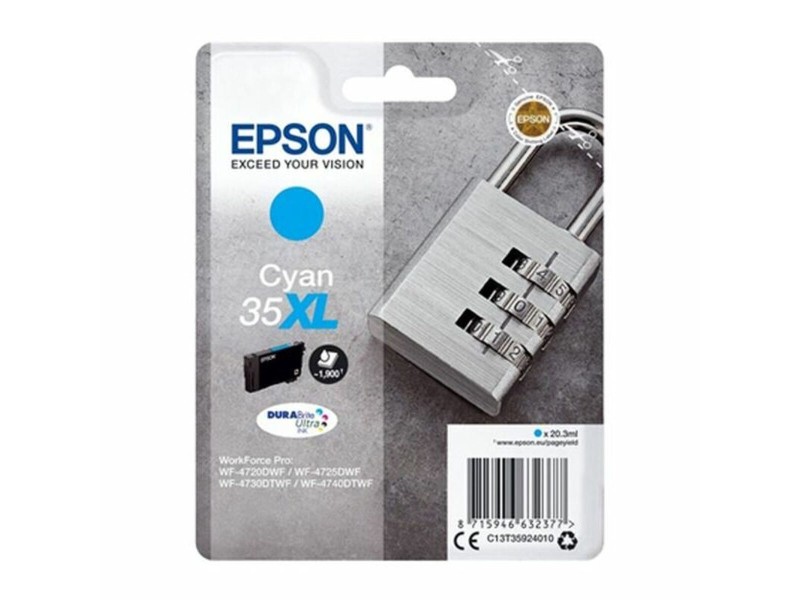 Оригиална касета за мастило Epson C13T35924010 Синьо-зелен NaN –  BB Касети с мастило