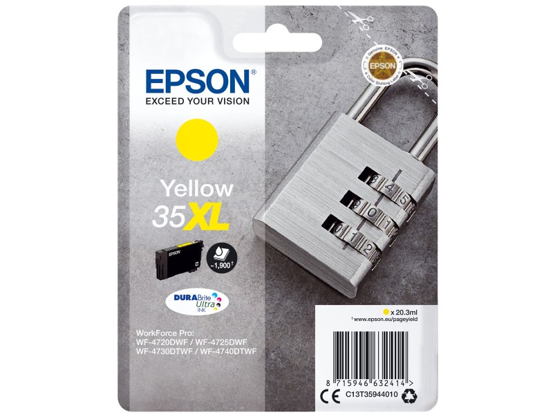 Оригиална касета за мастило Epson C13T35944010 Жълт NaN –  BB Касети с мастило