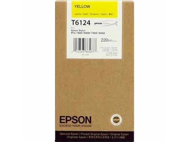 Оригиална касета за мастило Epson C13T612400 Жълт NaN –  BB Касети с мастило