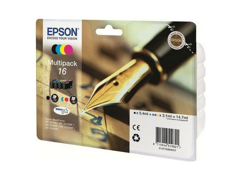 Оригиална касета за мастило Epson Multipack 16 Черен NaN –  BB Касети с мастило