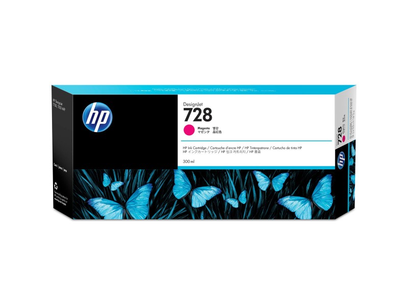 Оригиална касета за мастило HP HP 728 Пурпурен цвят NaN –  BB Касети с мастило