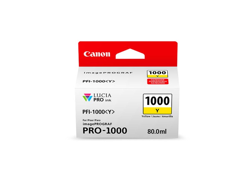 Оригиална касета за мастило Canon PFI-1000 Жълт NaN –  BB Касети с мастило