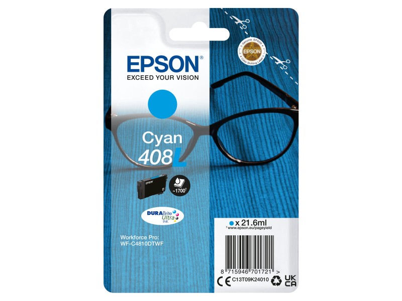 Оригиална касета за мастило Epson C13T09K24010 Синьо-зелен NaN –  BB Касети с мастило