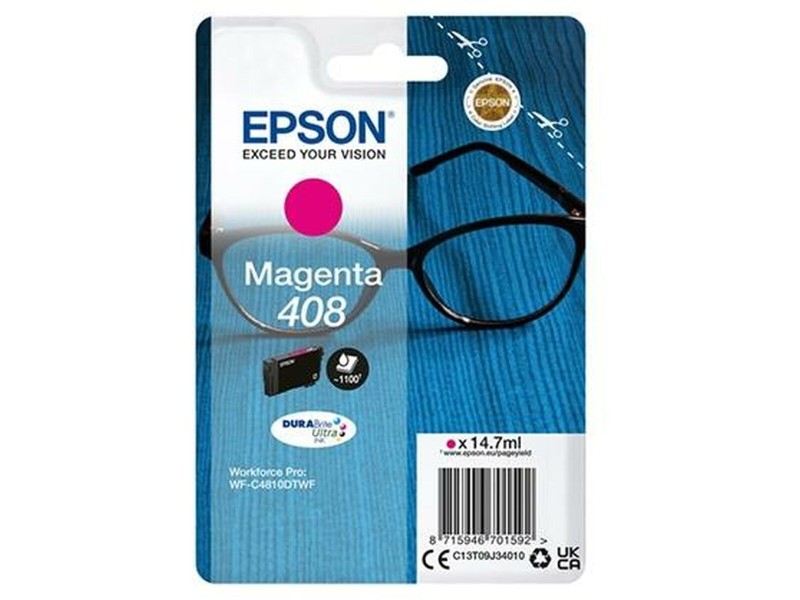 Оригиална касета за мастило Epson 408 Черен Пурпурен цвят NaN –  BB Касети с мастило