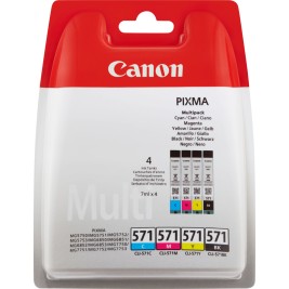 Оригиална касета за мастило Canon CLI-571 Multipack Сив Многоцветен