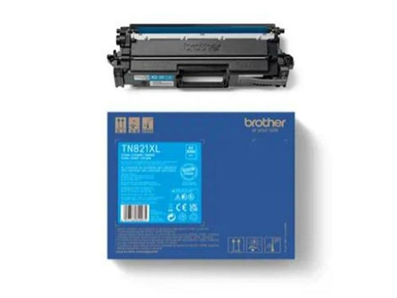 Oригинален тонер Brother TN-821XLC Черен Синьо-зелен NaN –  BB Тонер касети