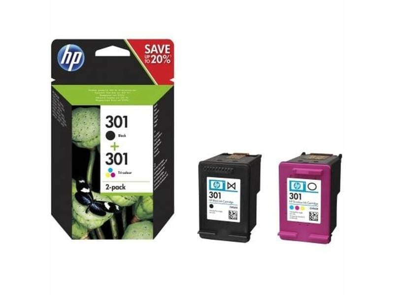 Оригиална касета за мастило HP N9J72AE#301 Синьо-зелен NaN –  BB Касети с мастило