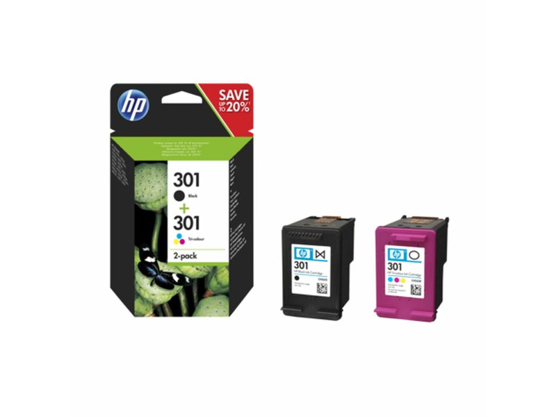 Оригиална касета за мастило HP N9J72AE#301 Синьо-зелен NaN –  BB Касети с мастило