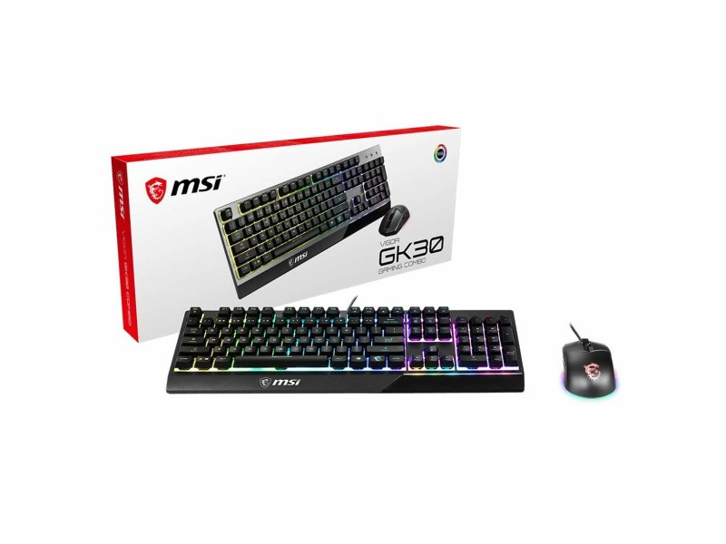 Клавиатура с мишка MSI Vigor GK30 Испанска Qwerty Клавиатура с мишка MSI Vigor GK30 Испанска Qwerty NaN – BB Пакети клавиатура и мишка