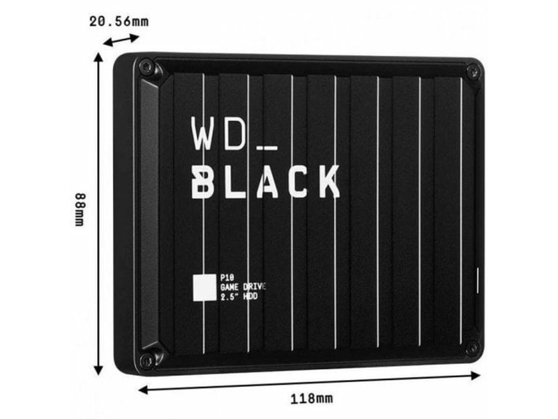 Външен харддиск Western Digital WDBA3A0040BBK-WESN 4 TB HDD Черен NaN –  BB Външни твърди дискове