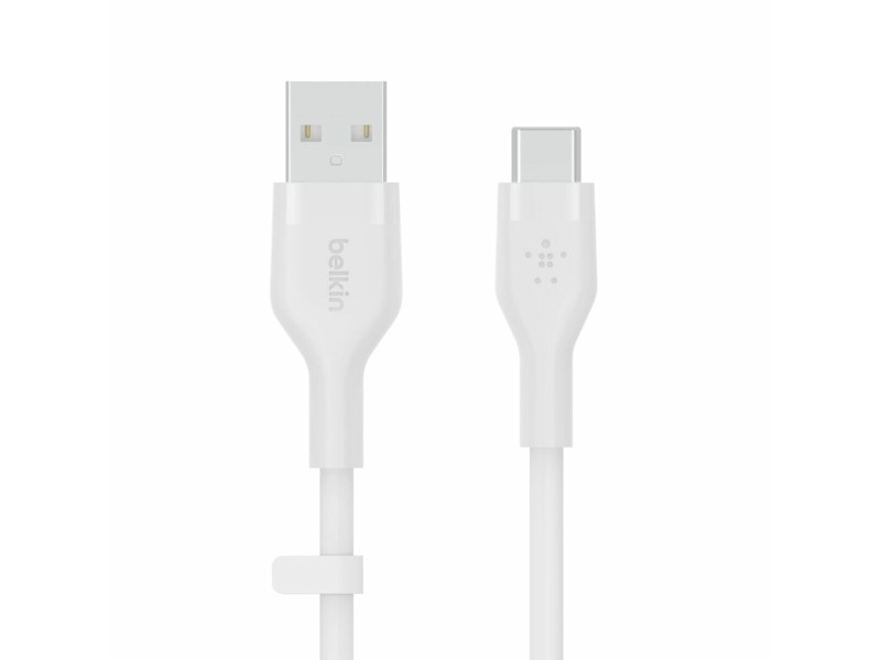 Кабел USB-C към USB Belkin BOOST↑CHARGE Flex Бял 2 m (1 броя) NaN –  BB USB кабели