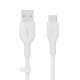 Кабел USB-C към USB Belkin BOOST↑CHARGE Flex Бял 2 m (1 броя) NaN –  BB USB кабели