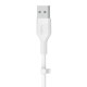 Кабел USB-C към USB Belkin BOOST↑CHARGE Flex Бял 2 m (1 броя) NaN –  BB USB кабели