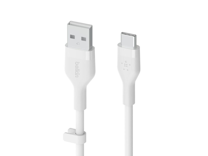 Кабел USB-C към USB Belkin BOOST↑CHARGE Flex Бял 2 m (1 броя) NaN –  BB USB кабели