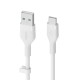 Кабел USB-C към USB Belkin BOOST↑CHARGE Flex Бял 2 m (1 броя) NaN –  BB USB кабели