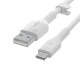 Кабел USB-C към USB Belkin BOOST↑CHARGE Flex Бял 2 m (1 броя) NaN –  BB USB кабели