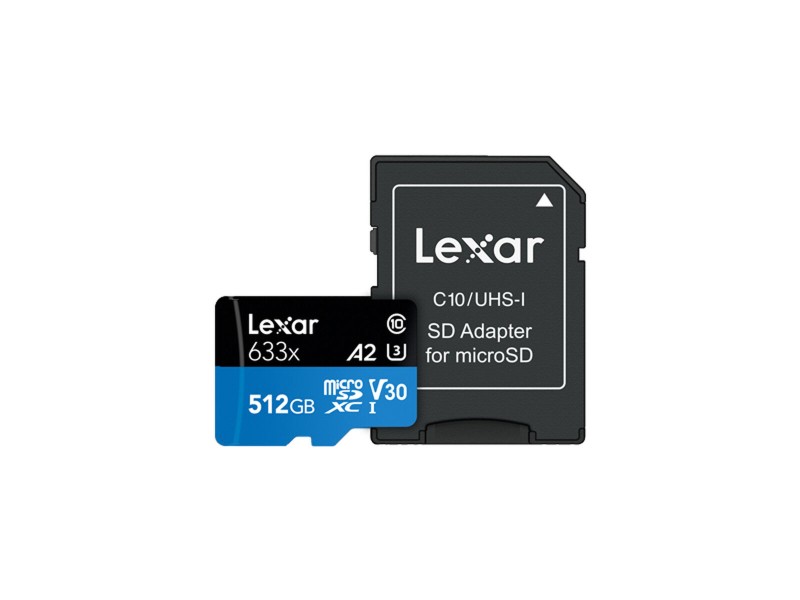 Mикро SD карта памет с адаптер Lexar 633x 512 GB NaN –  BB MicroSD карти