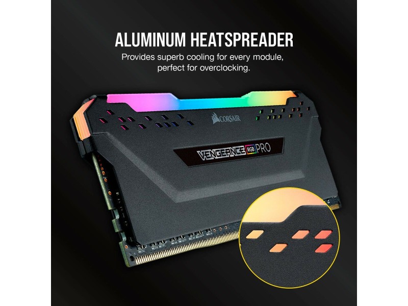 RAM памет Corsair CMW64GX4M2D3600C18 64 GB DDR4 3600 MHz CL16 RAM памет Corsair CMW64GX4M2D3600C18 64 GB DDR4 3600 MHz CL16 NaN – BB Основна памет