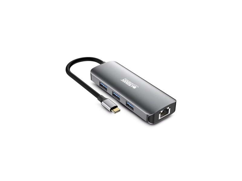 USB-C извод Urban Factory MHC55UF Сив NaN –  BB USB хъбове