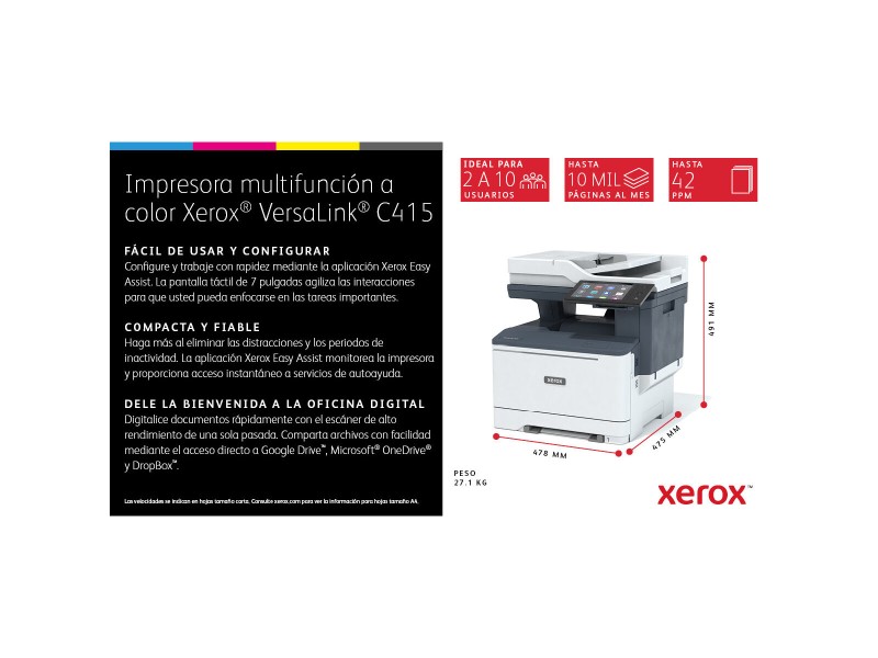 лазерен принтер Xerox C415V_DN NaN –  BB Лазерни принтери