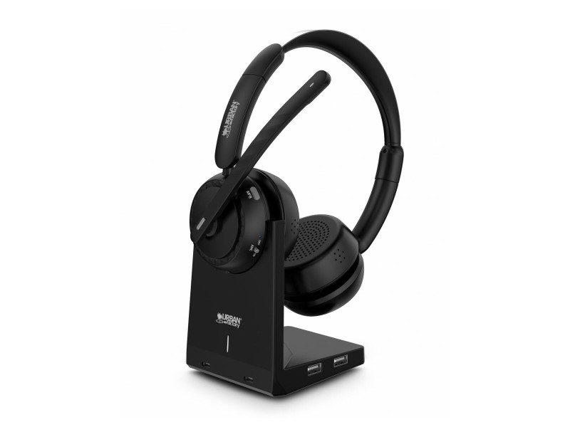 Блутут слушалки с микрофон Urban Factory HBV70UF Черен NaN –  BB Слушалки с микрофони