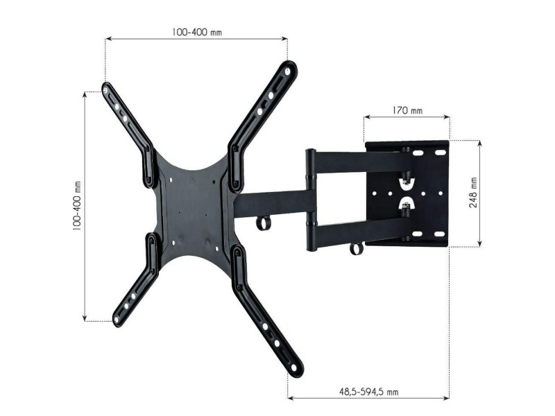 Статив за стена Techly ICA-PLB 136M 55 23 NaN –  BB Стойки и подпори