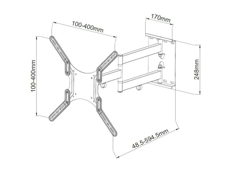 Статив за стена Techly ICA-PLB 136M 55 23 NaN –  BB Стойки и подпори